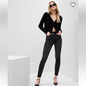 GAP Women's Charcoal Skinny Jeans